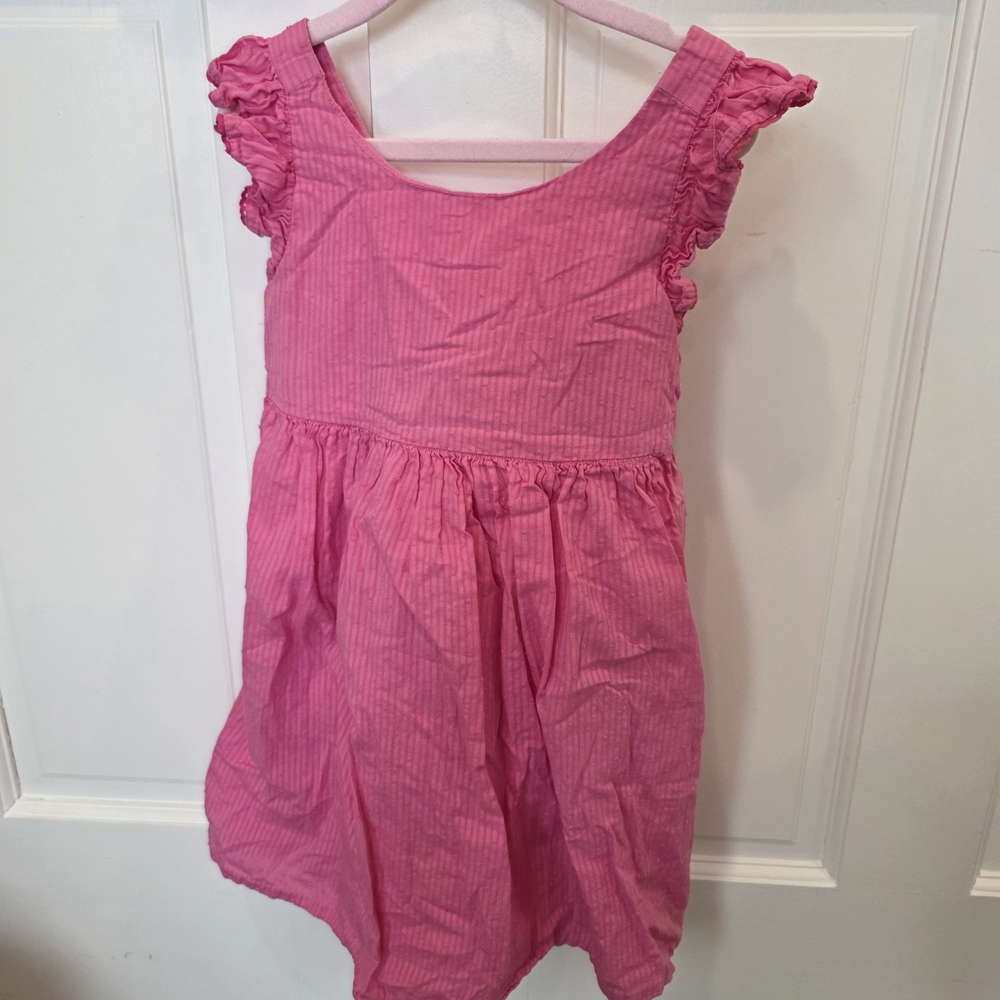 Sigrid Olsen Pink Ruffled Sleeveless Dress - Size 5